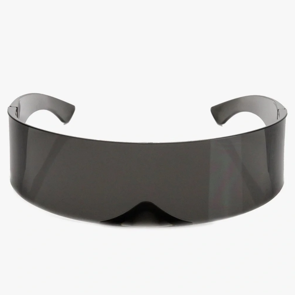 80’s Rave Futuristic Visor Sunglasses Cyberpunk Unisex Punk Black Festival Goth